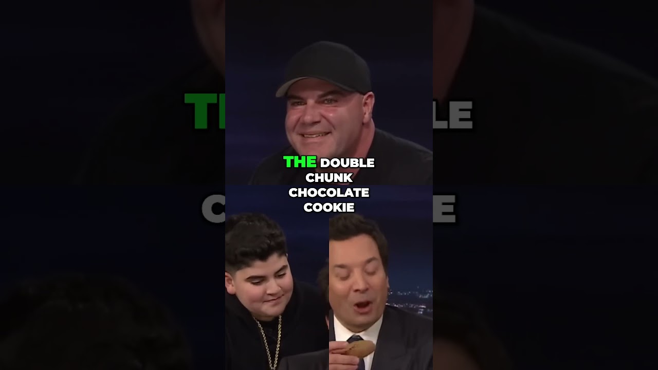 Jimmy Fallon tries the double chunk chocolate cookie!