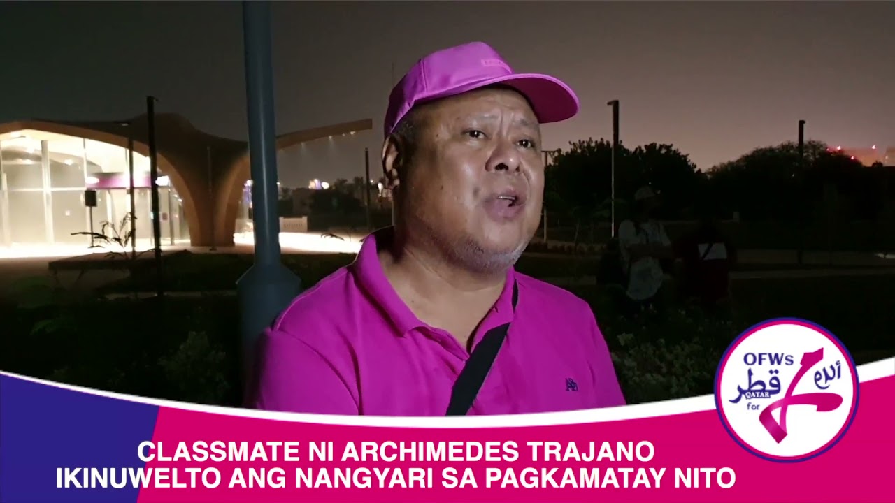 CLASSMATE NI ARCHIMEDES TRAJANO ISINALAYSAY ANG HULING SANDALI NITO BAGO MATAGPUANG PATAY NOONG 1977