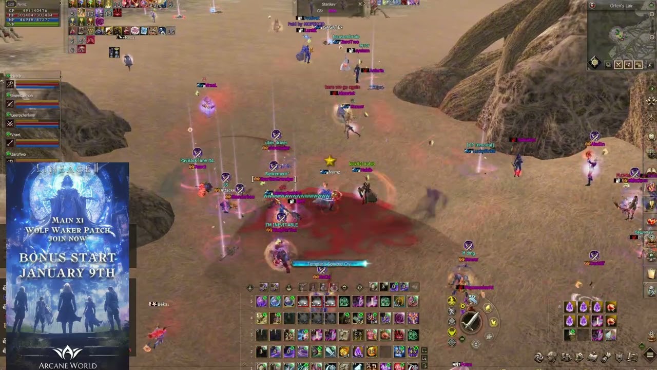 Arcane World l Orfen PvP l BlackZ Clan l February 2026