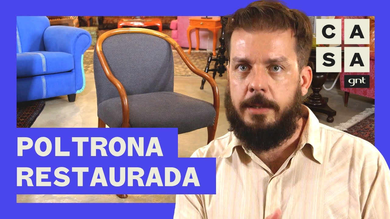 POLTRONA ANTIGA: restauração traz design clean para móvel | Antes e Depois | Admirável Móvel Novo