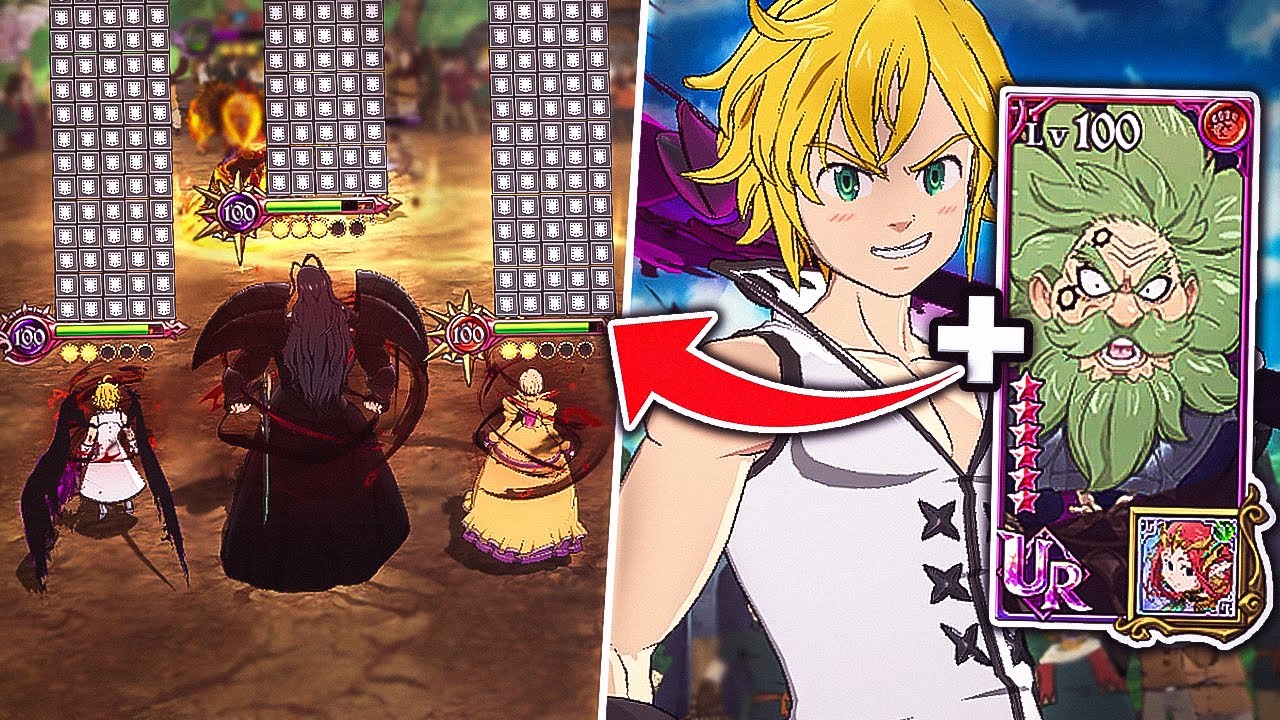INFINITE DAMAGE REDUCTION HOLY RELIC TRAITOR MELIODAS + RED CHANDLER COMBO!! [7DS: Grand Cross]