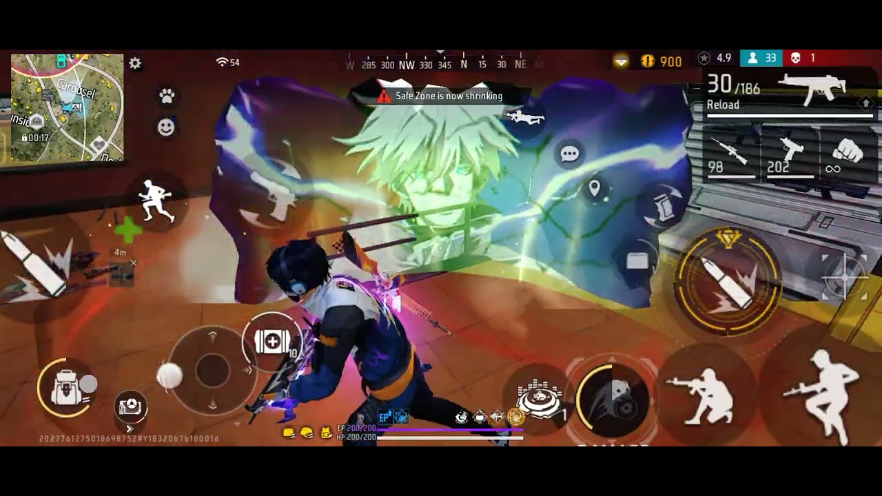 My BR game in video please like and subscribe please support me 🙏🙏🙏😭❤️#freefire #new video 