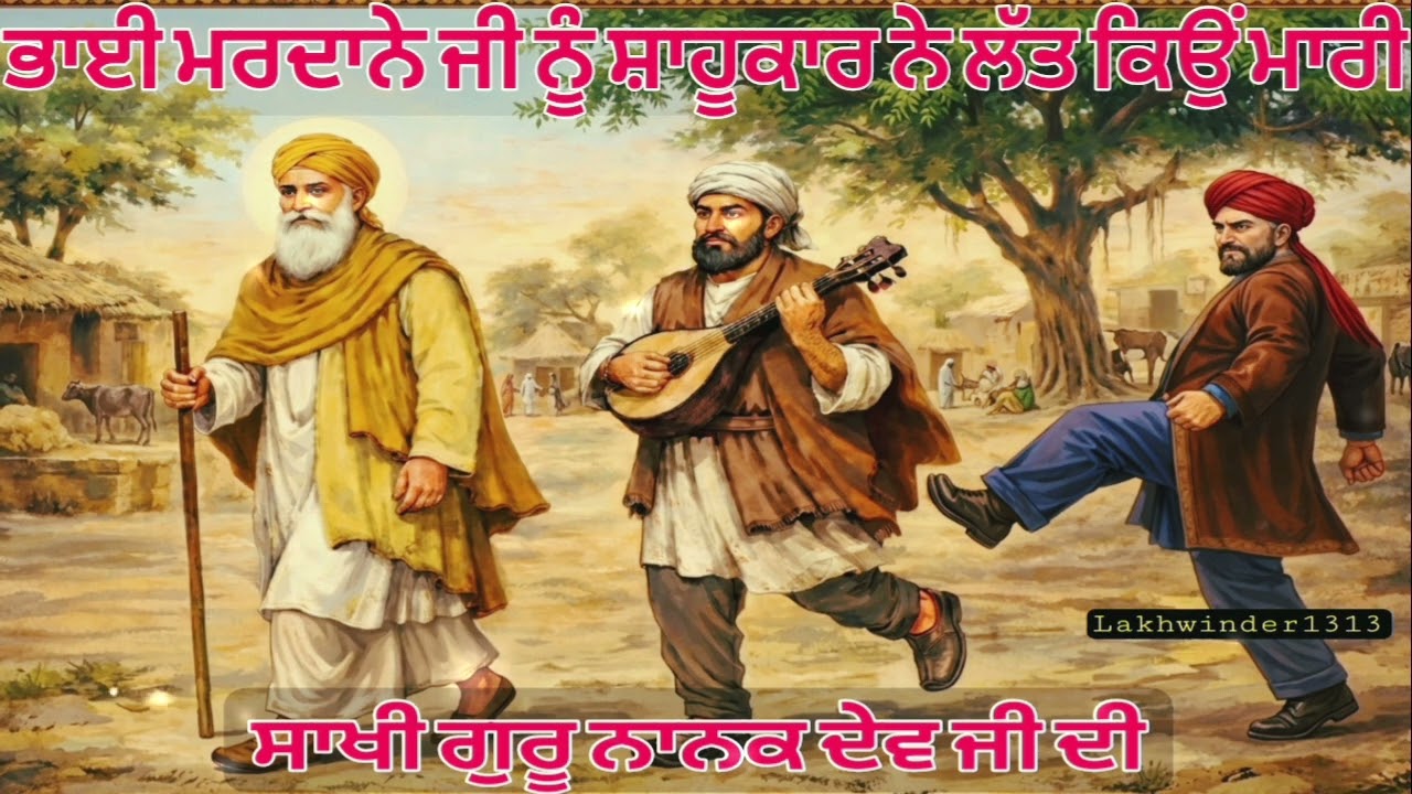 ਭਾਈ ਮਰਦਾਨਾ ਜੀ ਨੂੰ ਸ਼ਾਹੂਕਾਰ ਨੇ ਲੱਤ ਕਿਉਂ ਮਾਰੀ ਸਾਖੀ ਗੁਰੂ ਨਾਨਕ ਦੇਵ ਜੀ ਦੀ 