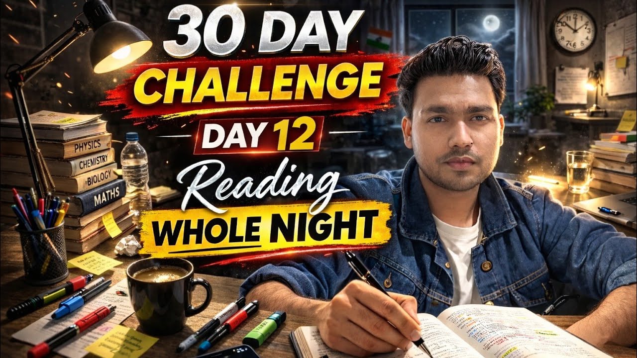 Day 12 Live 🔥|`Still Sick But Still Studying | 30 Day Study Challenge | No Excuses, Only Discipline