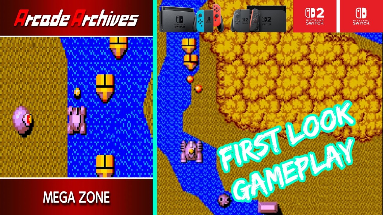 Архив аркадных игр MEGA ZONE – геймплей на Nintendo Switch / Switch 2