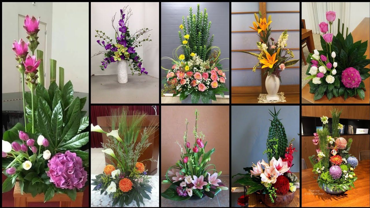Best and stylish Readymade fresh Ikebana flower arrangement home decoration ideas