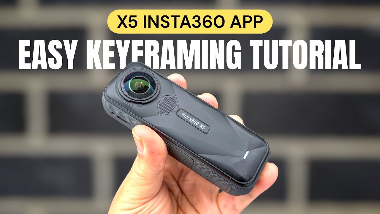Простой урок по созданию ключевых кадров с помощью Insta360 X5 и приложения Insta360.