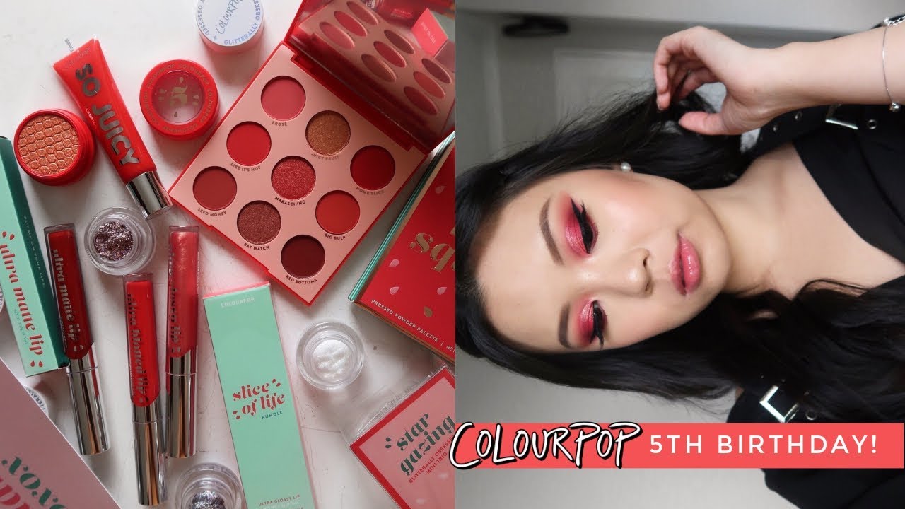 COLOURPOP 5TH BIRTHDAY COLLECTION 🍉3 Looks, Review + Comparisons!