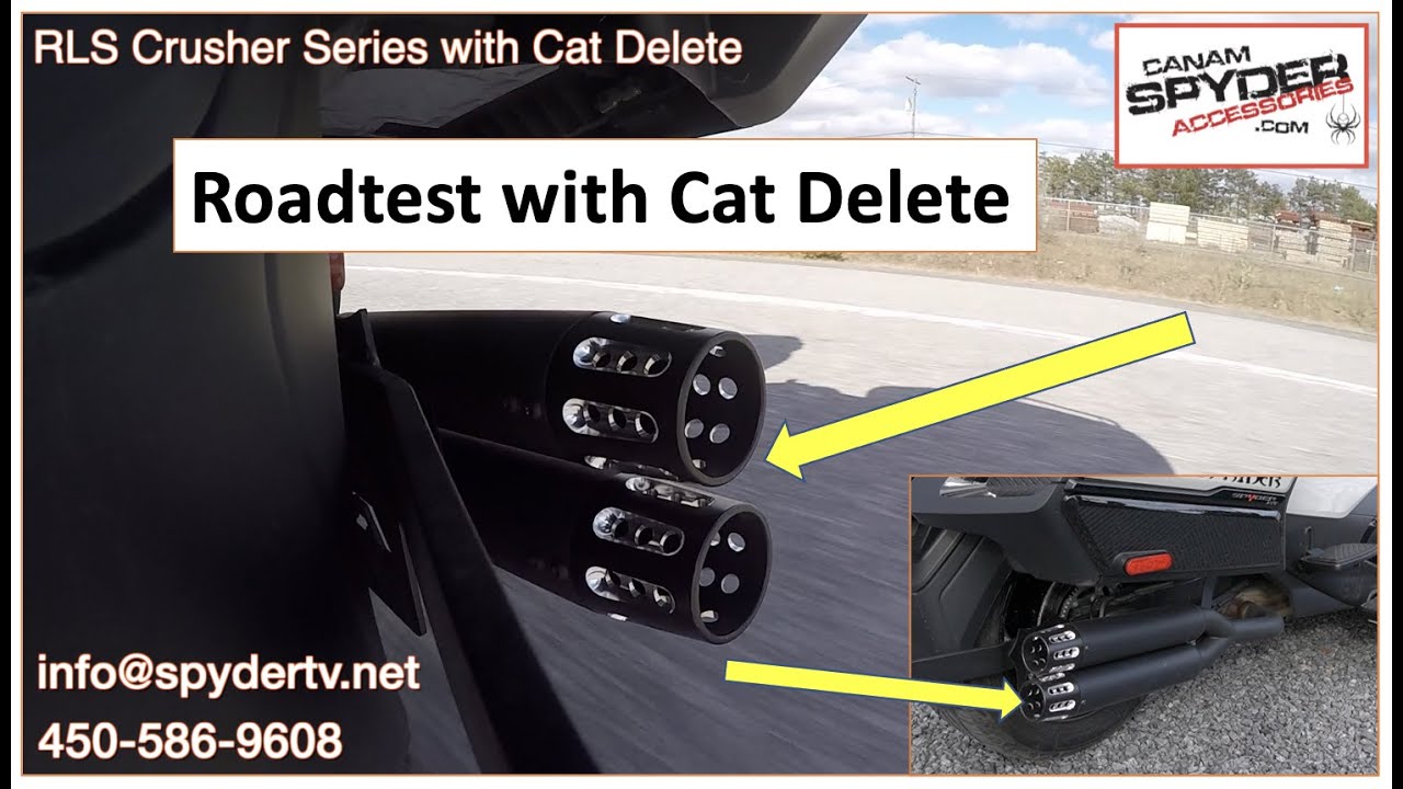 Roadtest - RLS Exhaust Can Am Spyder RT 2020 with cat delete - The Spyder Shop