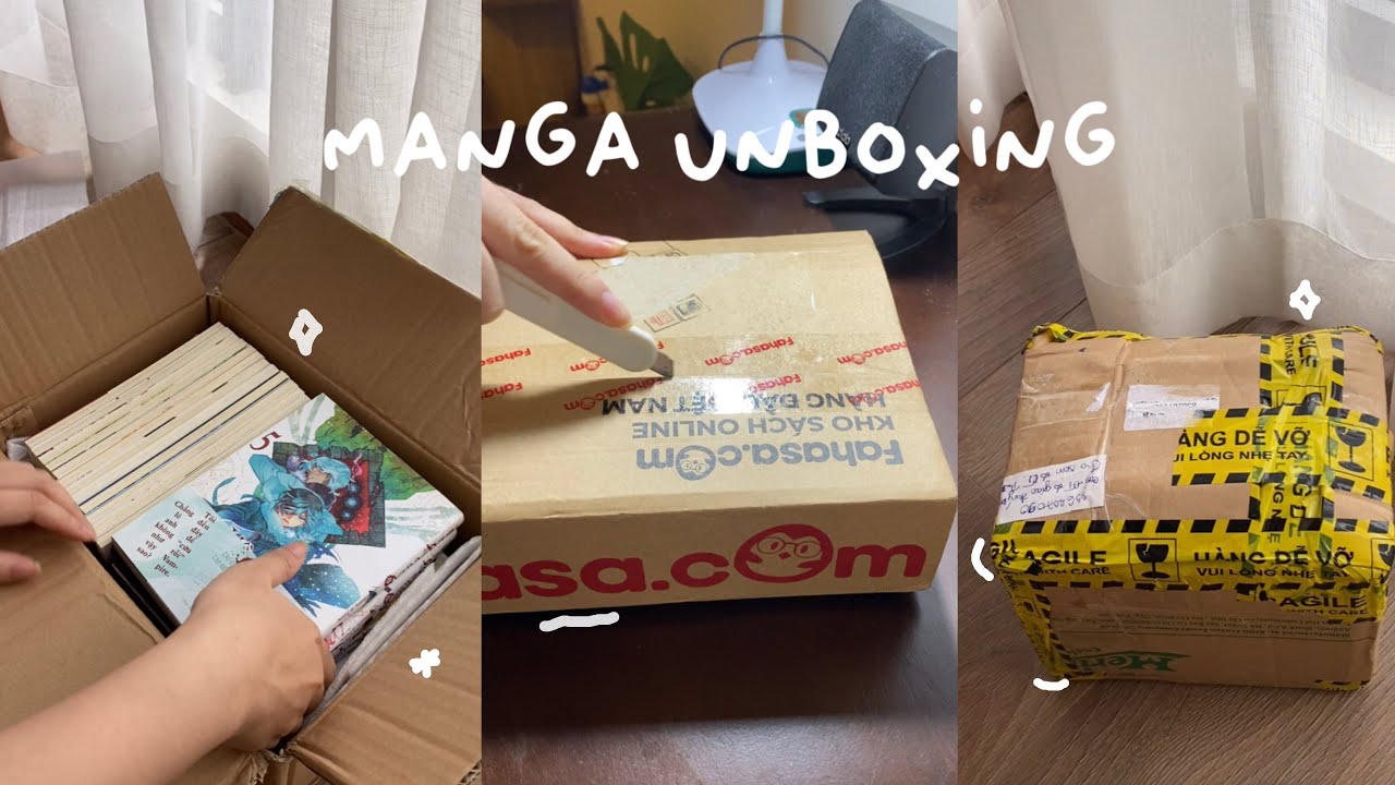 Manga Unboxing | Đập hộp manga cùng tui 👾 tiktok unbox compilation