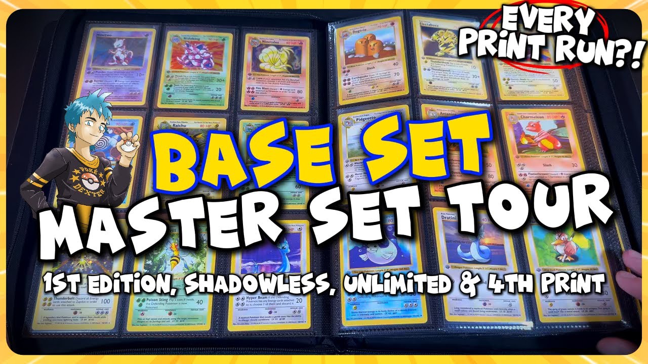 My Complete BASE SET Pok&eacute;mon Card Master Set Collection! (1st Edition, Shadowless, Unlimited, 4th)