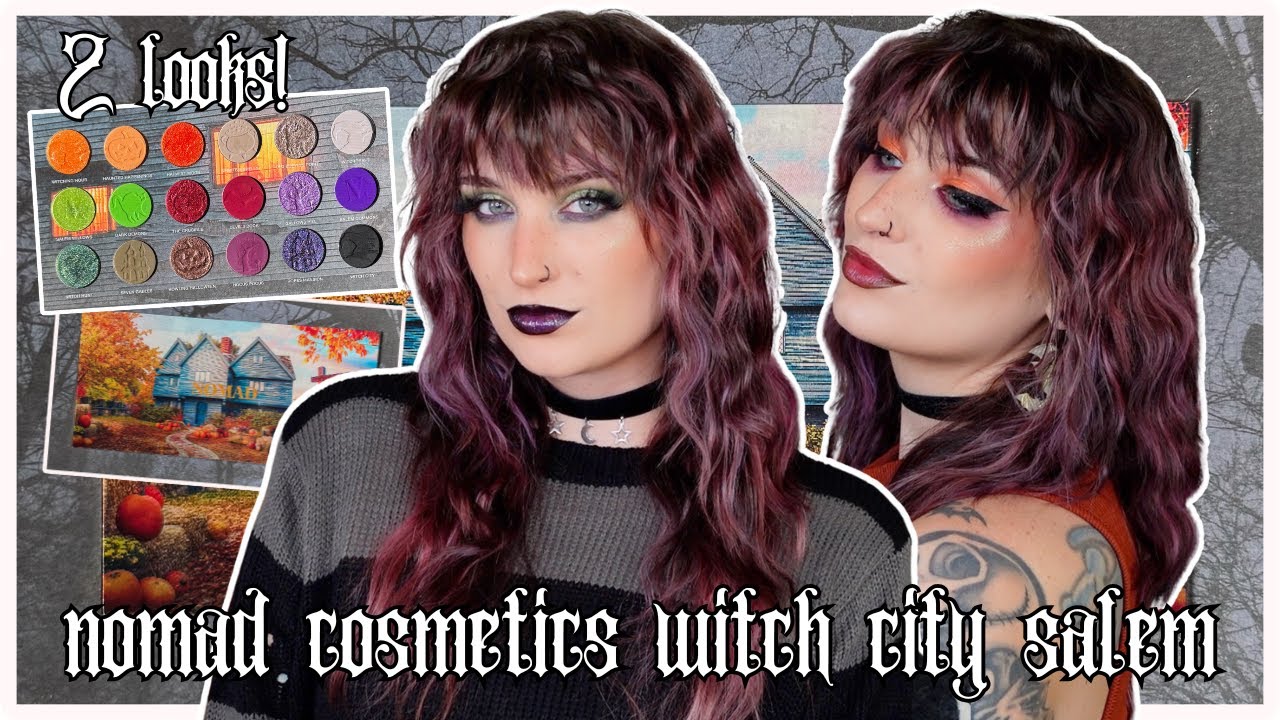 NEW nomad cosmetics witch city salem collection | 2 looks + swatches