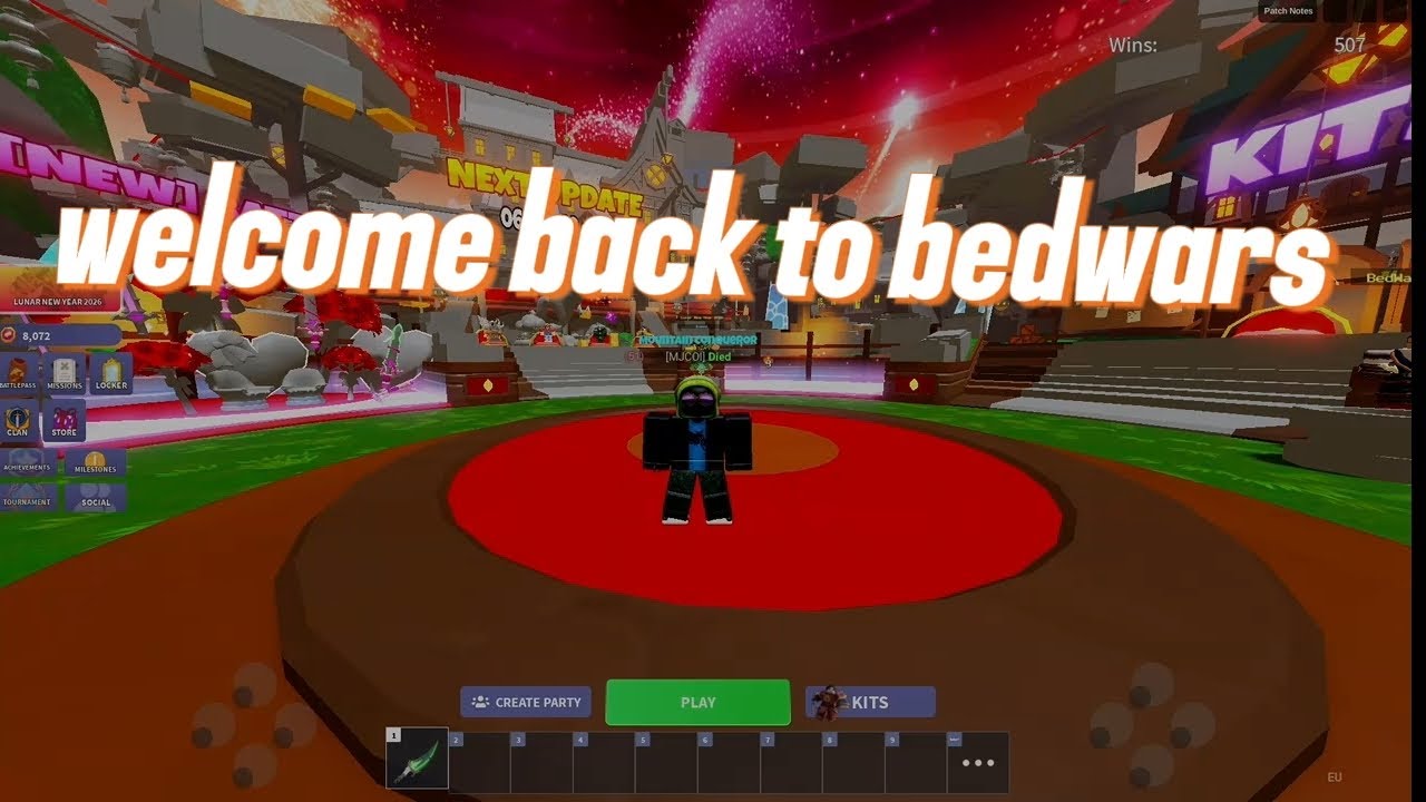 Welcome back to bedwars 