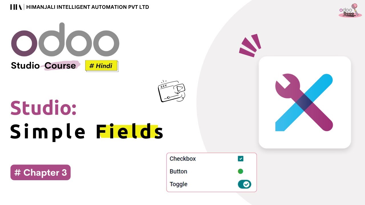 Odoo Studio Understanding Simple Fields & Widgets | Chapter 3 | Odoo Studio Course in Hindi