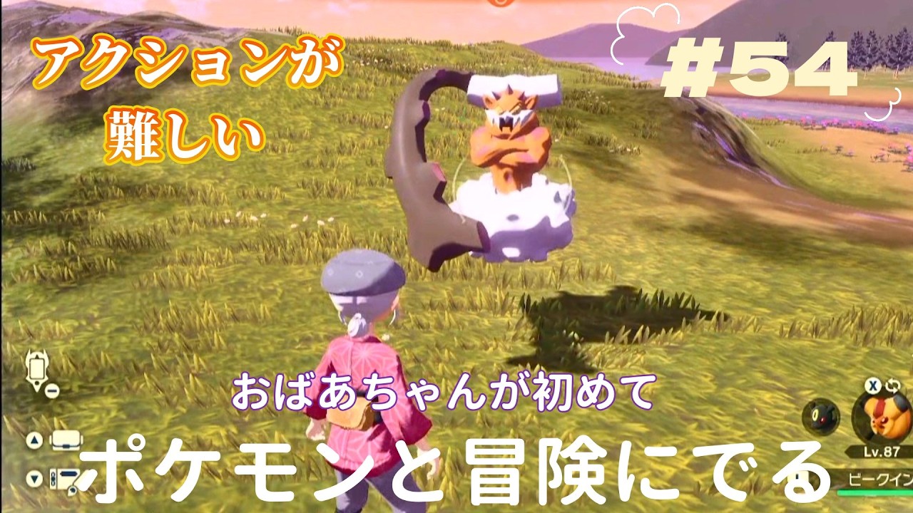 『Pokémon LEGENDS アルセウス』おばあちゃんが初めて　ポケモンとの冒険に出ます　速すぎる　＃54
