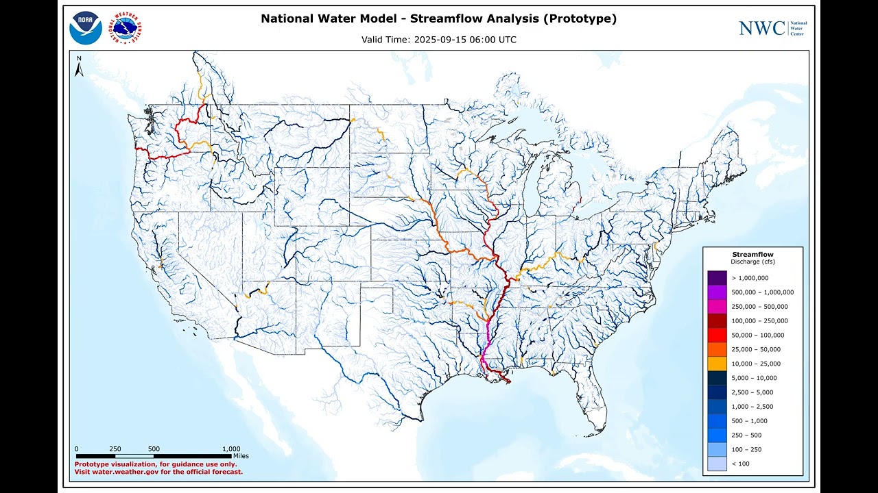 National Water Model Streamflow Analysis - September 2025