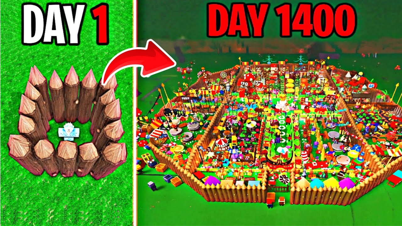 14000 Days to Bulid a Best Base in 99 Nights in The Forest!