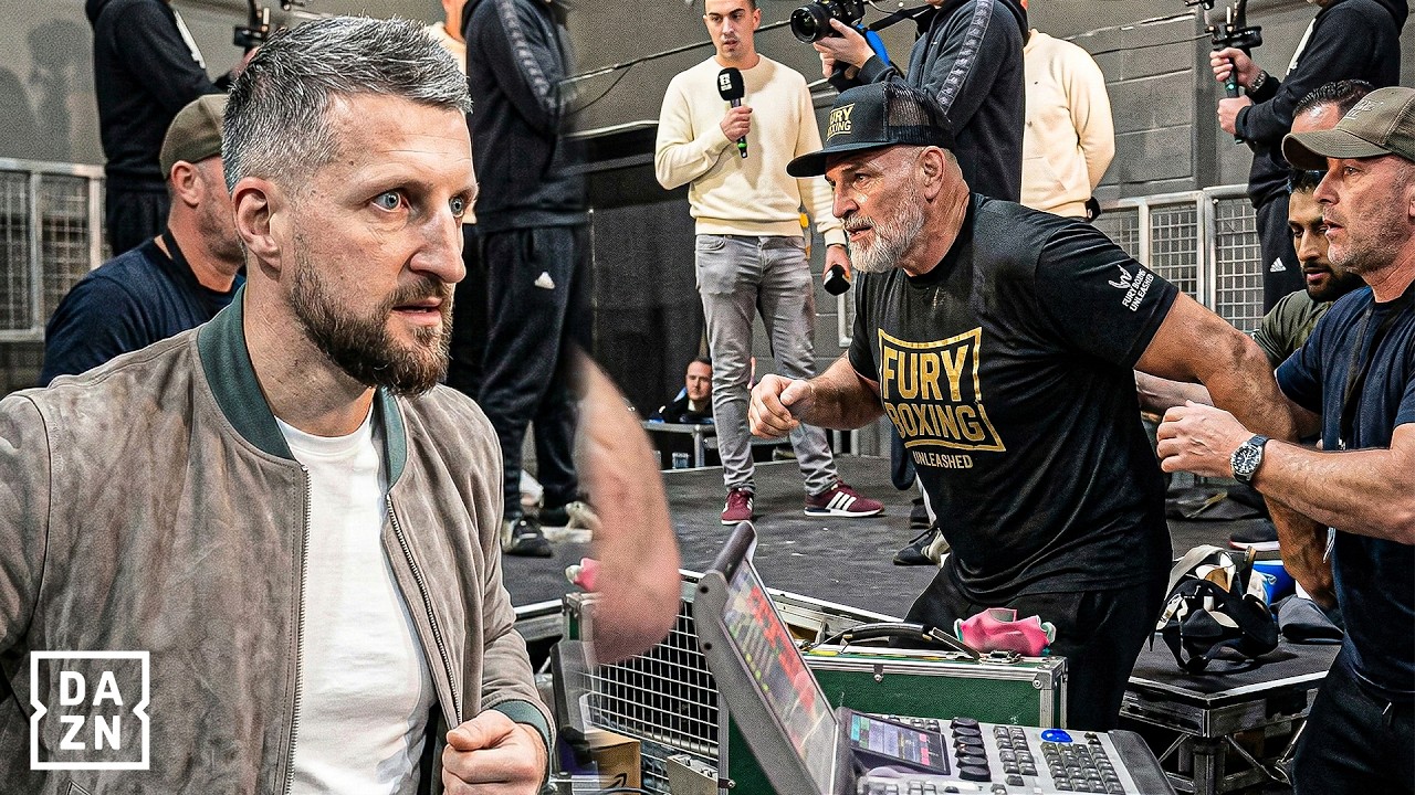 “YOU F*CKING BUM!” John Fury RUSHES IN and THREATENS Carl Froch Ahead of Explosive Fight!