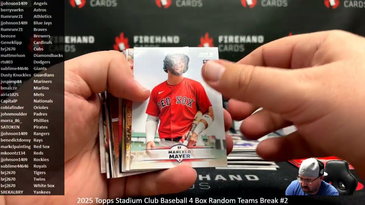 2/21/2026 2025 Topps Stadium Club Baseball 4 Box Random Teams Break #2