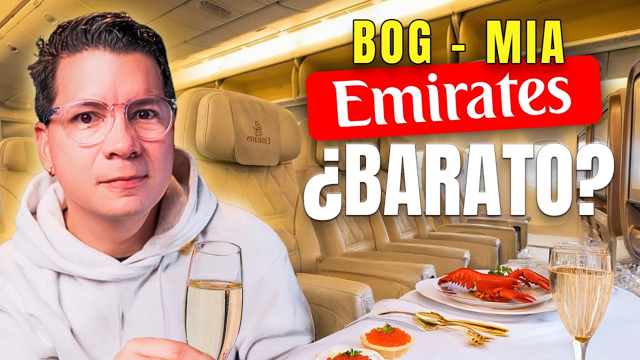 Así es volar en Emirates BARATO Bogotá - Miami