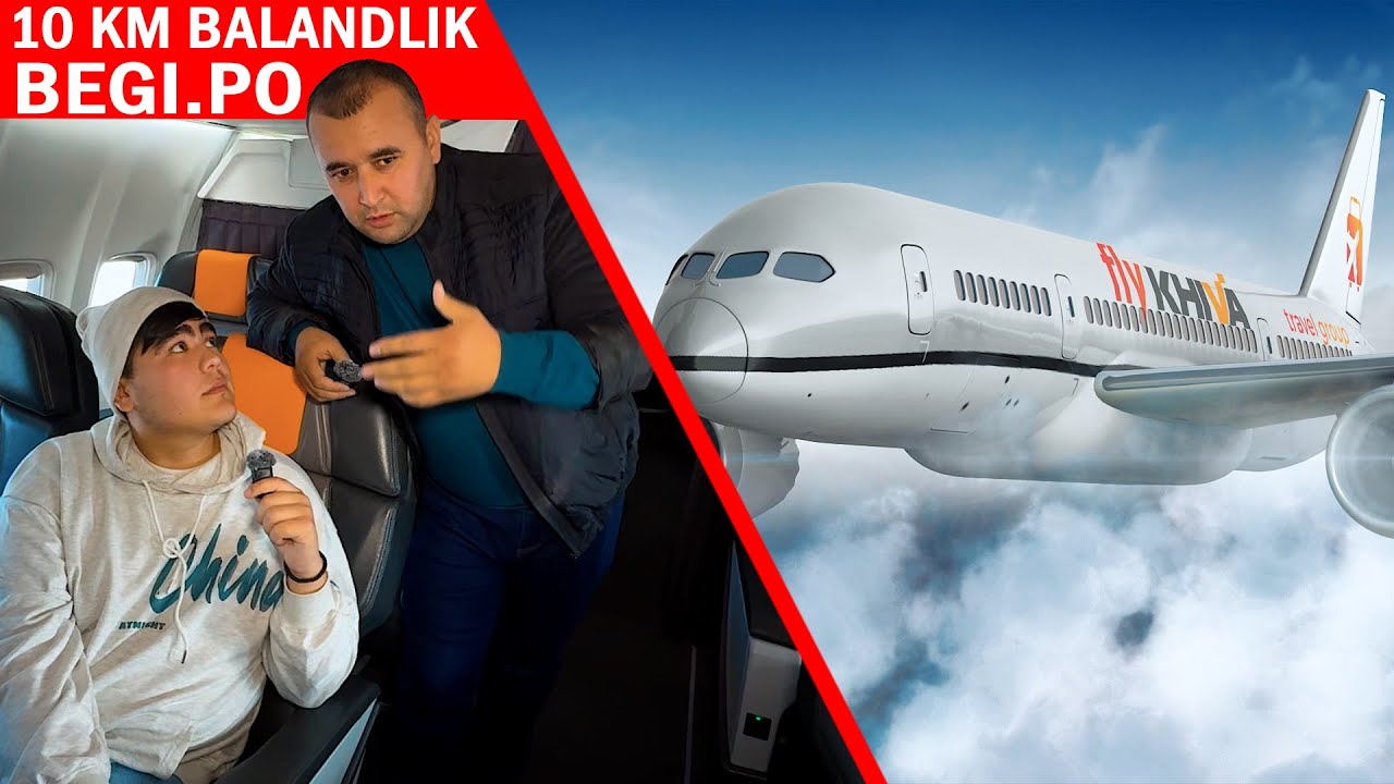 10 KM BALANDLIKDA SUXBAT. FLY KHIVA AVIOKOMPANIYASI (99) 689-9690
