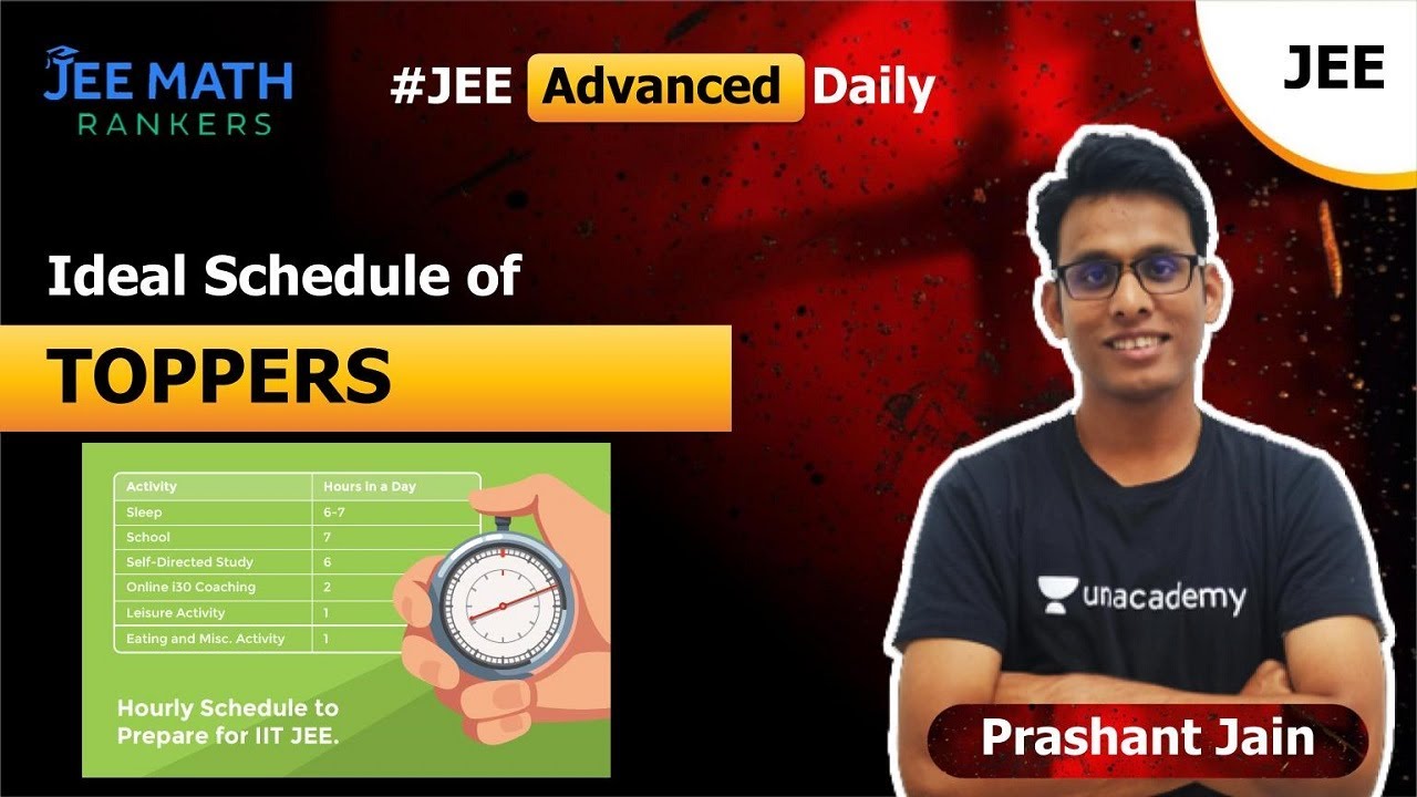 Ideal Schedule of Toppers | Prashant Jain | JEE Math Rankers