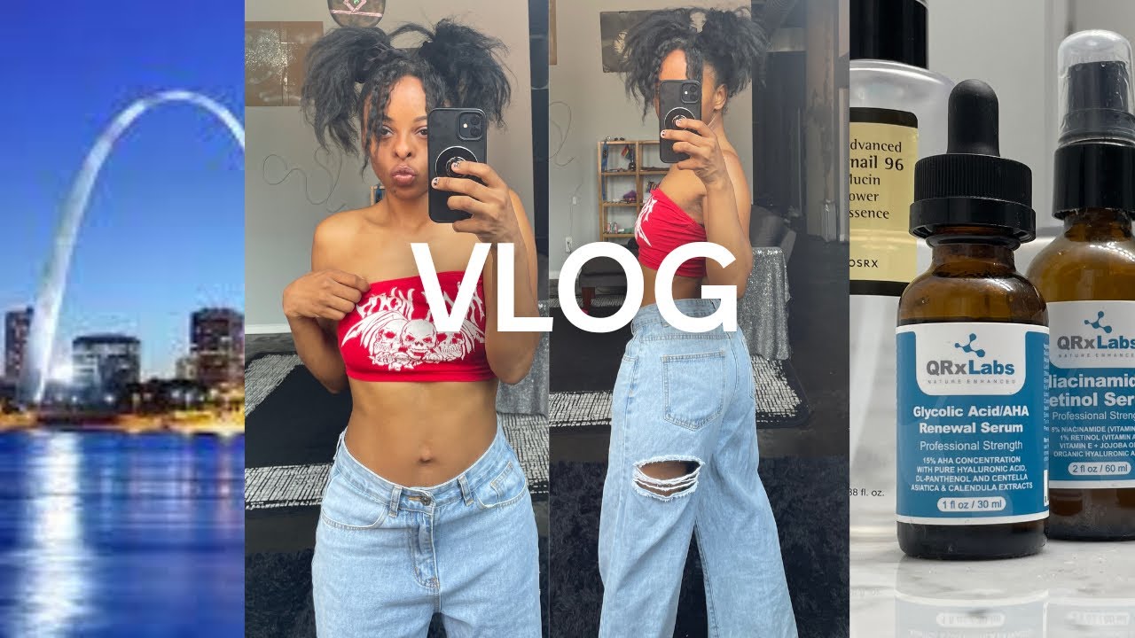 VLOG |  day in the life living in St.Louis + farmers market + skin care + volleyball w friends 🤍☀️