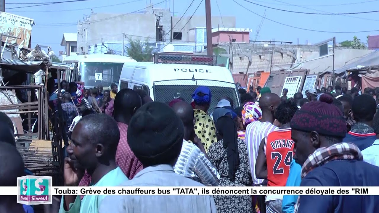 Touba Grève des chauffeurs bus TATA ils dénoncent la concurrence déloyale des RIM