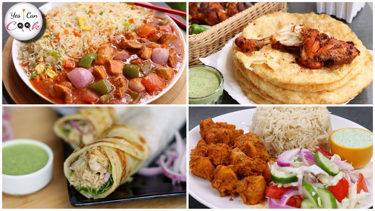 4 Mouthwatering Complete Meal Recipes by (YES I CAN COOK)