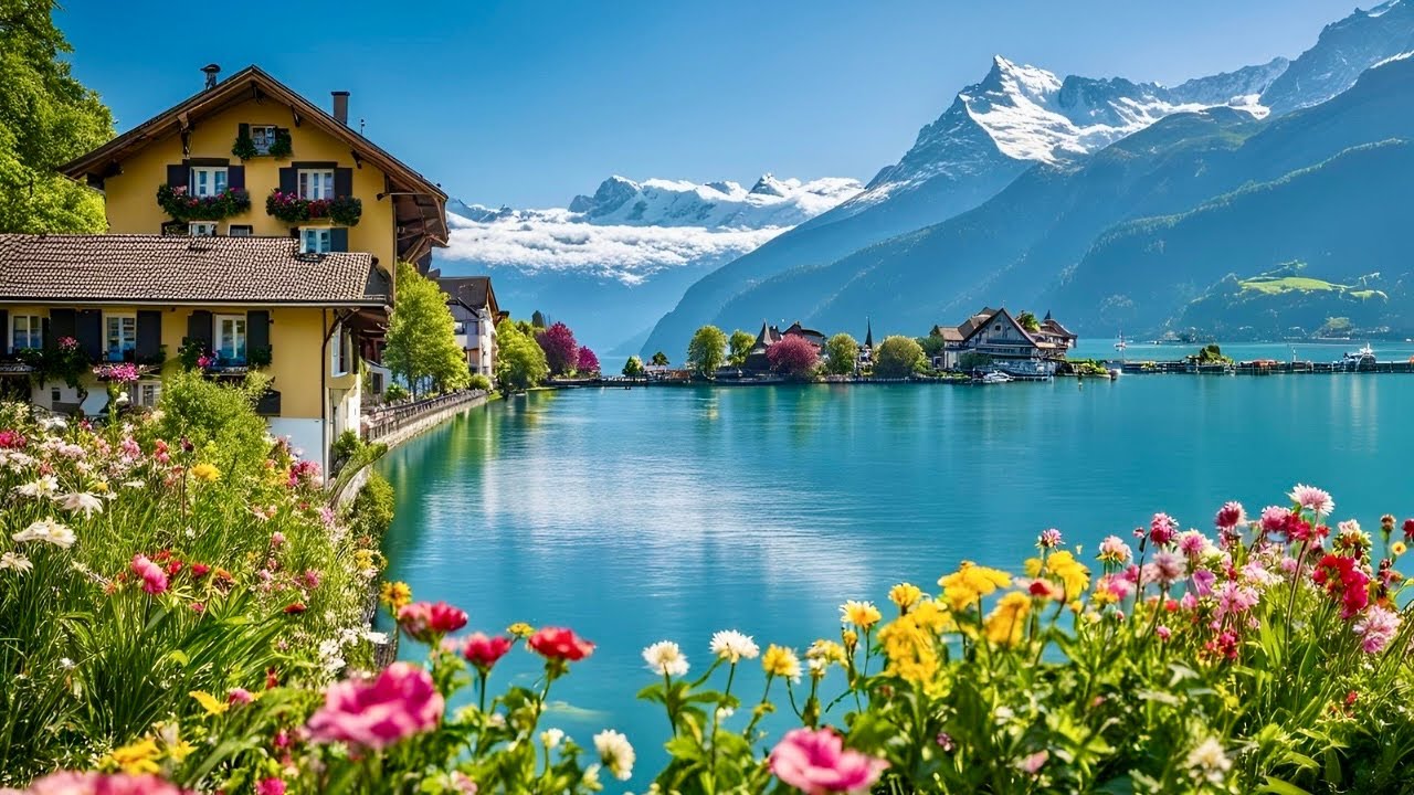 Прекрасная Швейцария🇨🇭Прогулка по швейцарской деревне Бриенц _ Лучшее туристическое направление