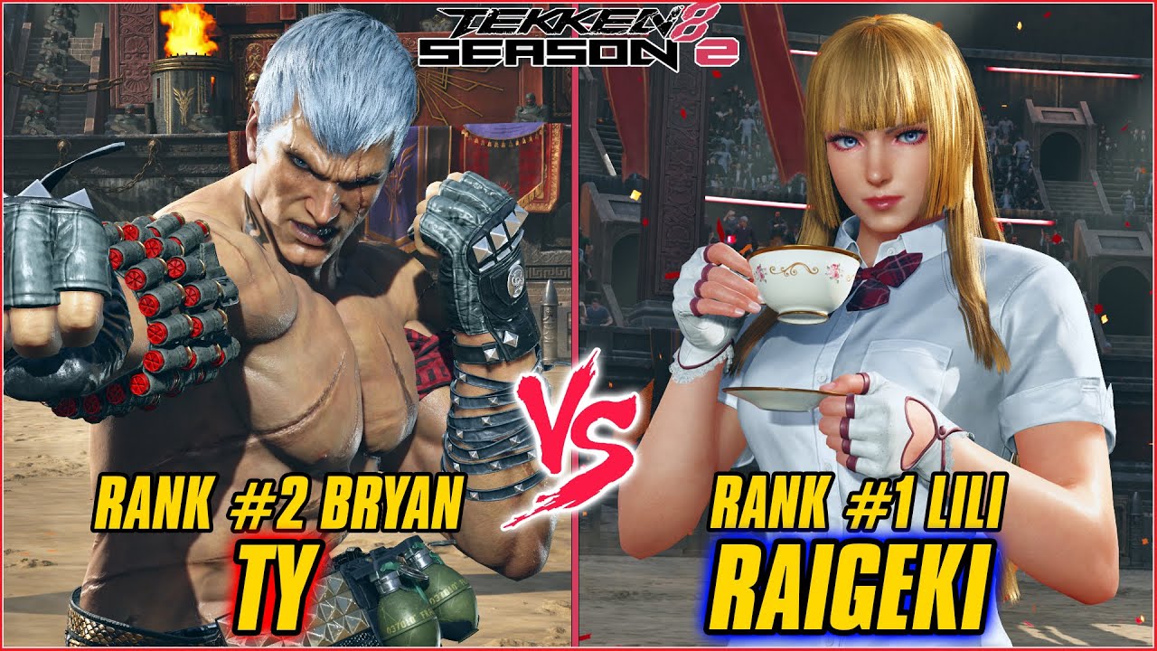 TEKKEN 8 | TY (RANK #2 BRYAN) vs RAIGEKI (RANK #1 LILI) | TEKKEN 8 RANKED MATCH