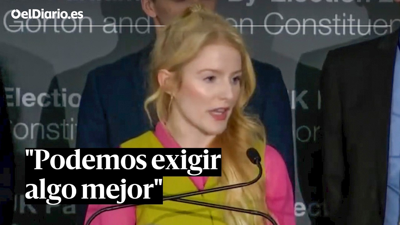 La fontanera diputada: el discurso de Hannah Spencer tras su victoria en Manchester