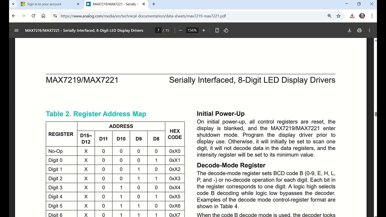 SPI Max7221 Connect 7- segment displays -Video 1