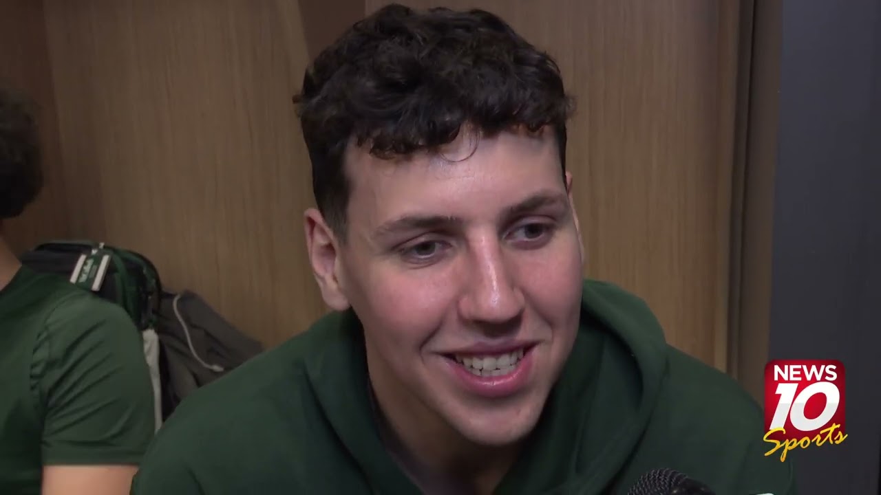 Michigan State basketball players speak on the matchup with New Mexico in the NCAA Tournament