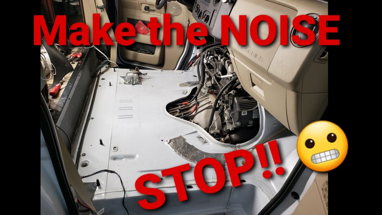 Installing Sound deadener in a Class C Motorhome aka the Mo Ho!!