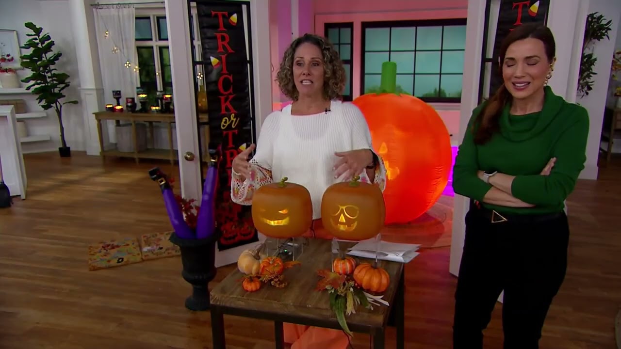 Jabberin' Jack Animated Pumpkin with Music and Carvings on QVC