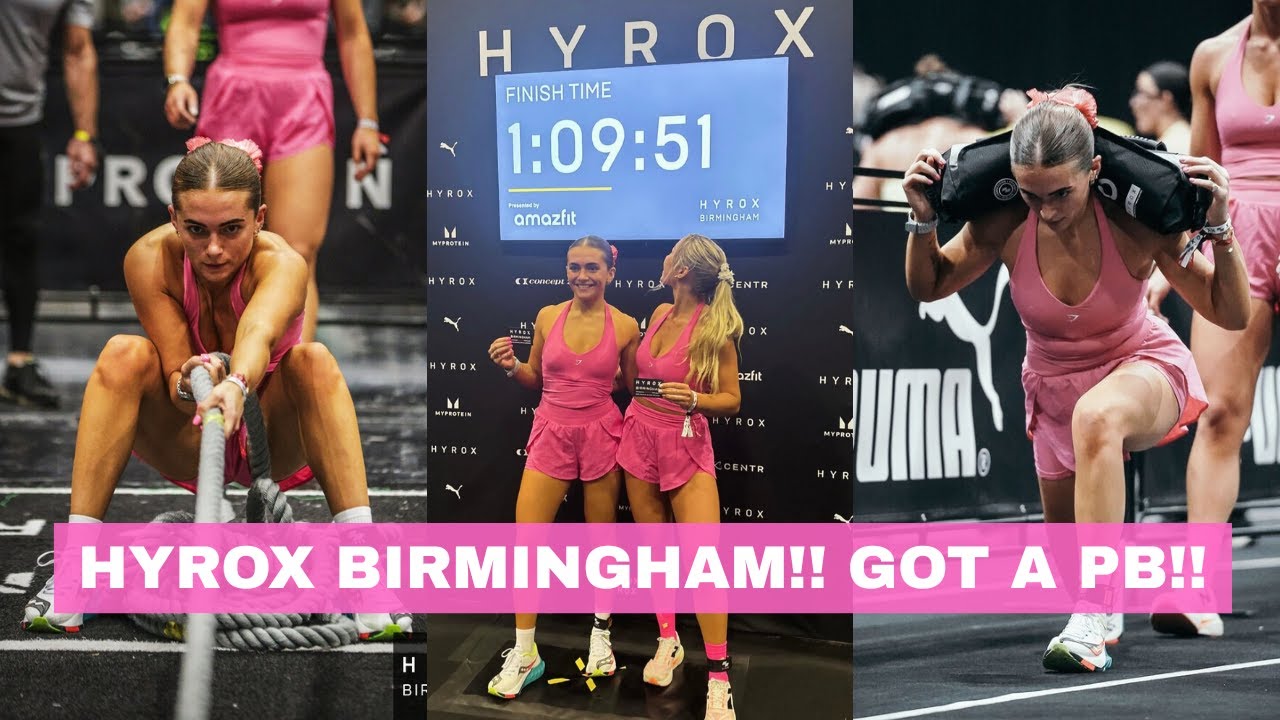 HYROX VLOG!! | HYROX BIRMINGHAM | WE GOT A PB!! 🥹🏅