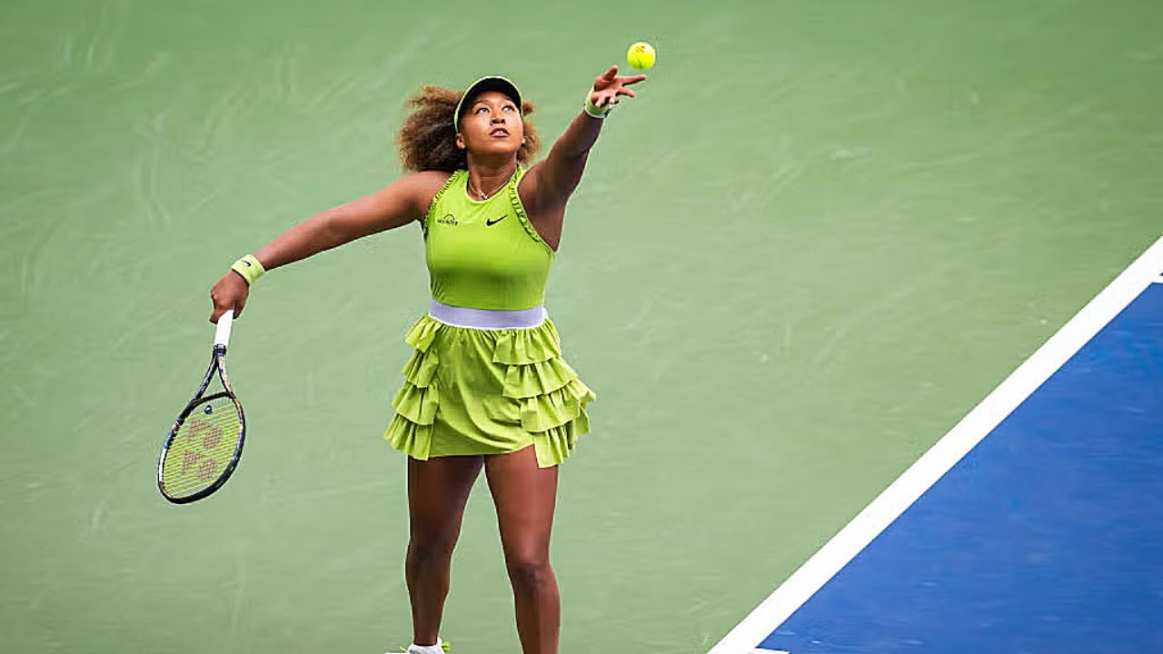 Naomi Osaka Wins US Open In a FIRE Green Nike Skirt