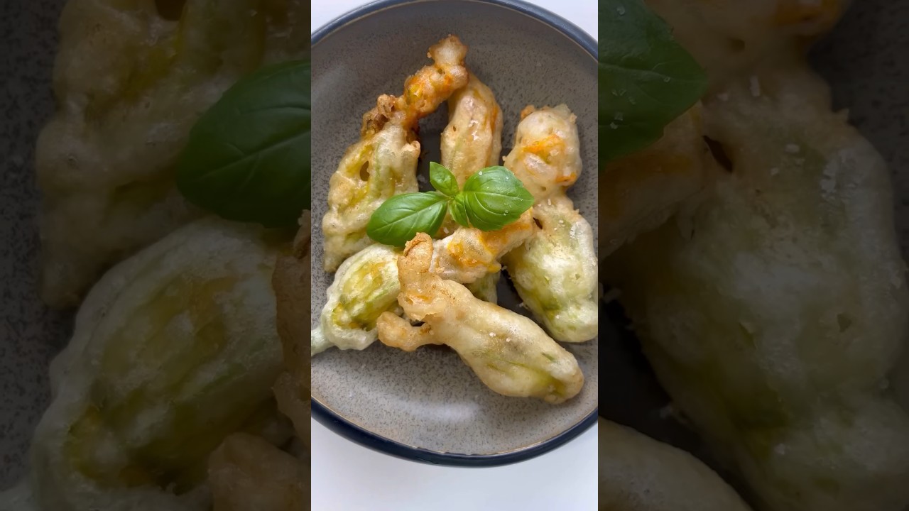 FIORI DI ZUCCA ALLA ROMANA 🇮🇹 #cuisineitalienne #fioridizucca #italianfood