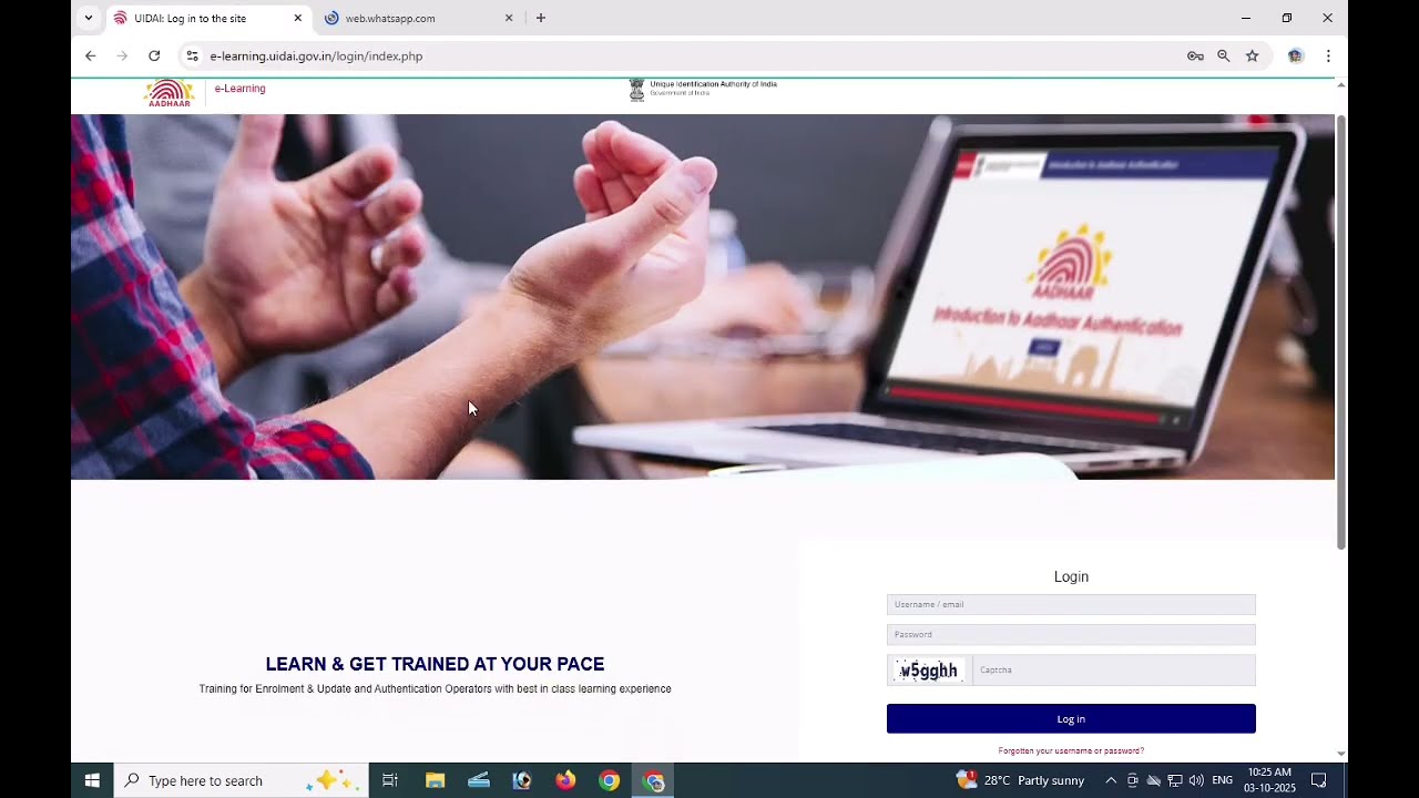 &ldquo;UIDAI LMS e-Learning ID कैसे प्राप्त करें? | NSEIT Exam Registration & Login Process 2025 #aadhar 