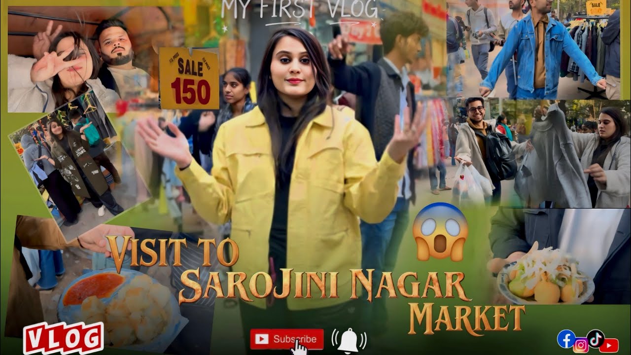 MY FIRST VLOG 😍 | DAY IN MY LIFE 🛍️ | SAROJINI NAGAR MARKET SHOPPING 🤍| KUDIIKALAKAAR | SUPRIYA DHIR