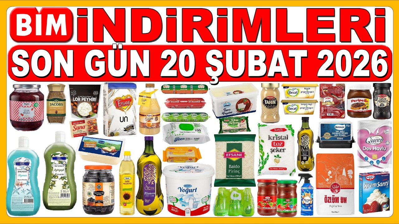 BİM İNDİRİMLERİ BU HAFTA TEMEL GIDA & PEYNİR İNDİRİMLERİ | BİM MARKET SON GÜN 20 ŞUBAT KATALOĞU