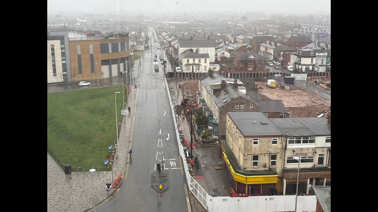 Blackpool Multiversity - View from the office & Drone - 01.12.25