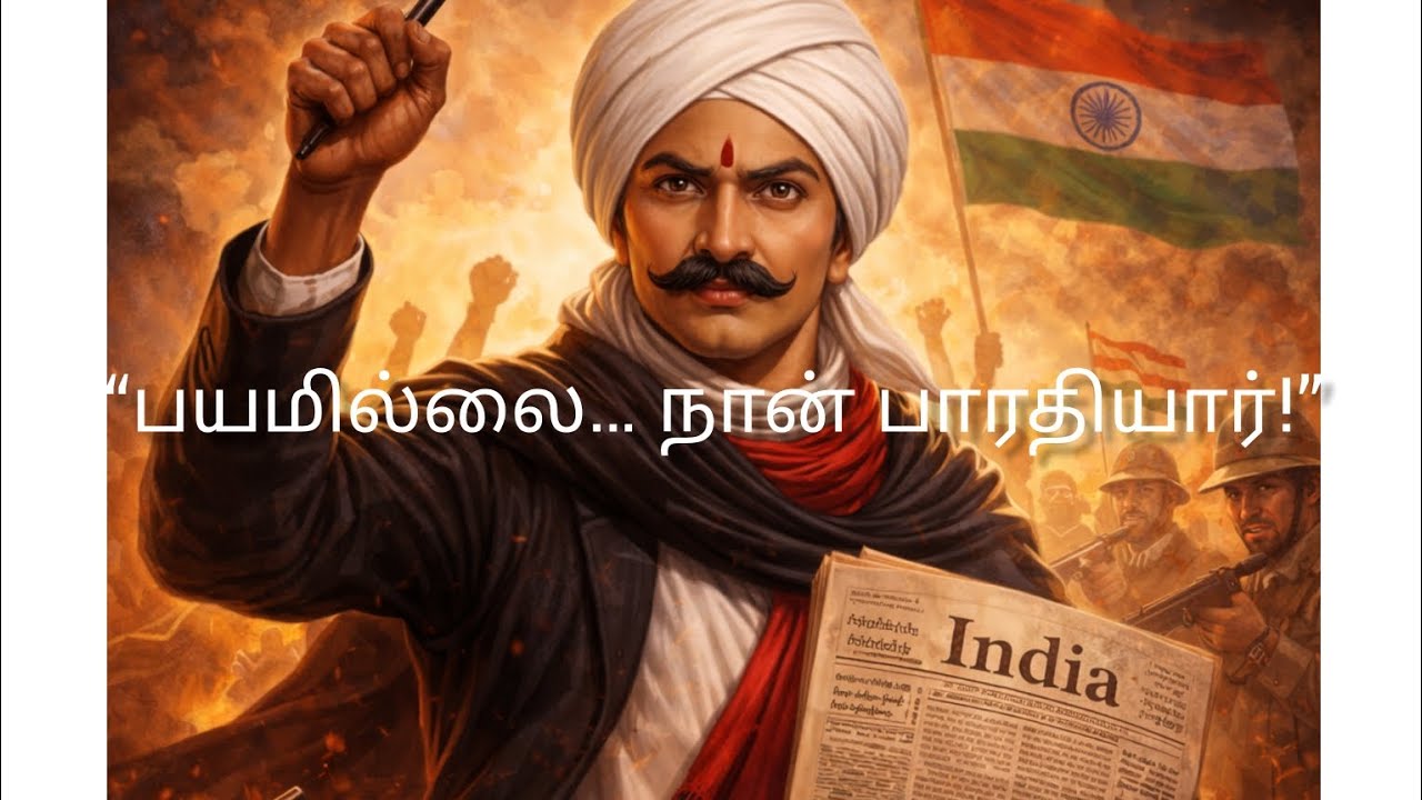 “ஒரு கவிதை… ஒரு புரட்சி! பாரதியார் வாழ்க்கை கதை” #history #motivation #tamilhistory#traditionaldiary