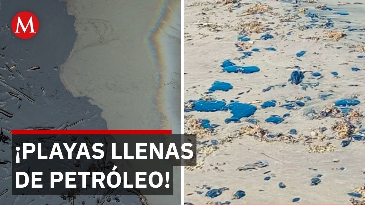 Desastre en el Golfo: Mancha de petróleo llega a playas de Veracruz