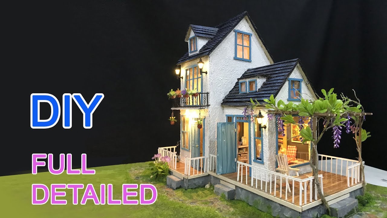 DIY Cardboard House with  Garden - FULL VERSION