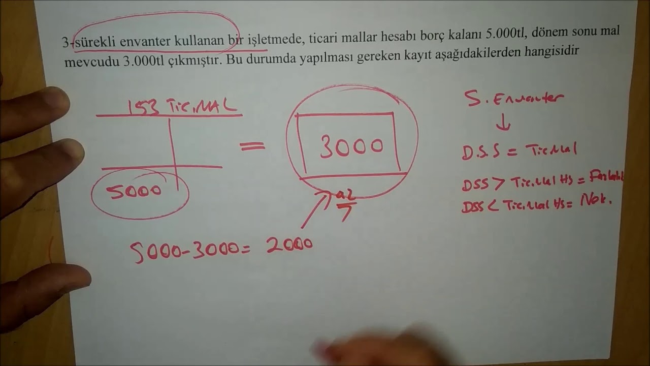 30) STOKLAR - SÜREKLİ ENVANTER YÖNTEMİ