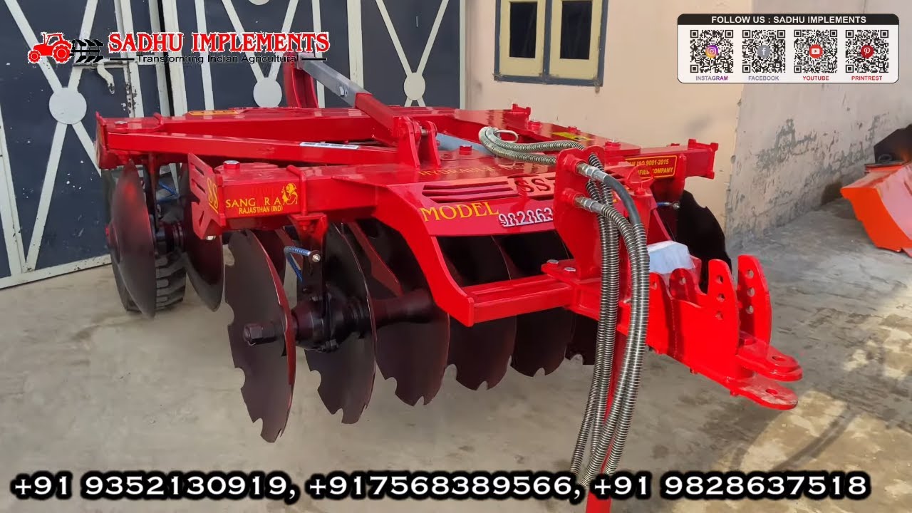 DISC HARROW | COMPACT MODEL HYDRAULIC | SADHU IMPLEMENTS +919828637518