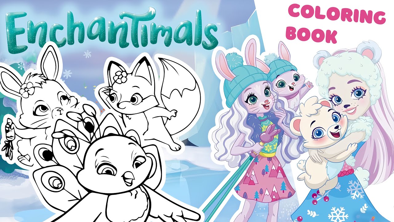 HOW TO COLOR ENCHANTIMALS / Enchantimals Coloring Pages #enchantimals #coloringpages #coloring