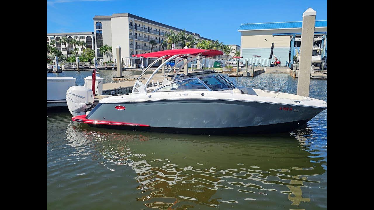 SOLD...2018 Cobalt 25 SC Bowrider for sale in Naples, Florida $79,900. Sea Trial